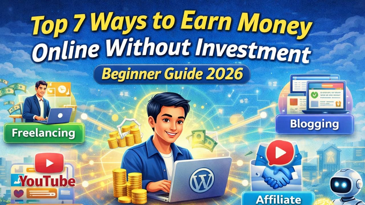 Top 7 Ways to Earn Money Online Without Investment