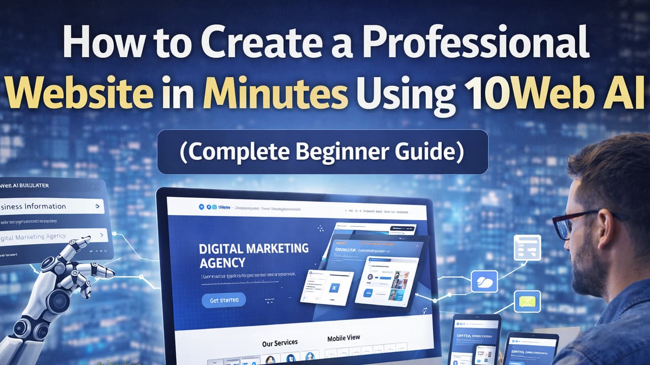 How to Create a Professional Website in Minutes Using 10Web AI Builder