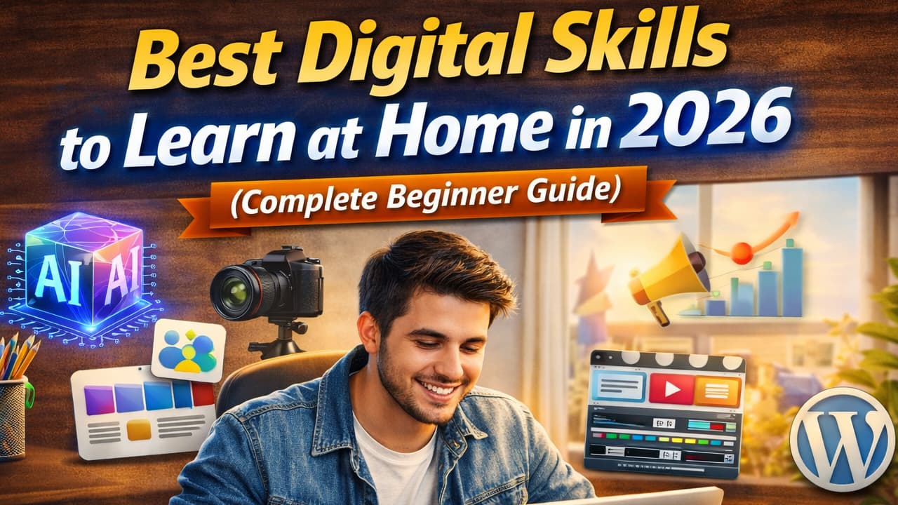 Best Digital Skills to Learn at Home in 2026 (Beginner to Income Guide)